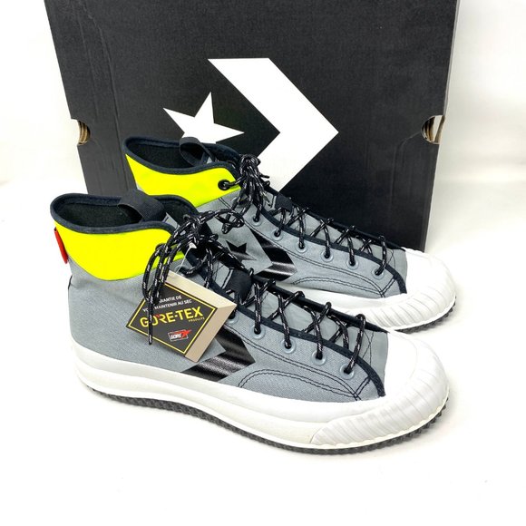CONVERSE Men's Size 11 169360C Bosey VC GTX High Top Grey Black Canvas Sneakers - Picture 6 of 10